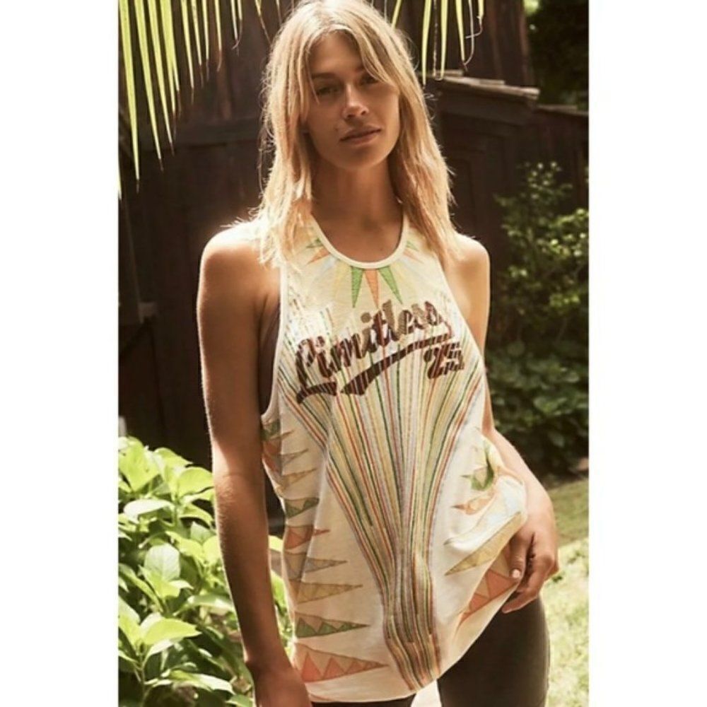 NWT Free People Embroidered Tunic Tank Top XS